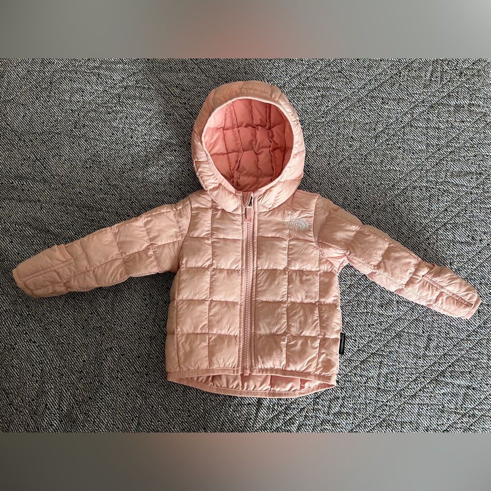 The North Face Baby Girl Thermoball Jacket, Light Pink, 3-6 months